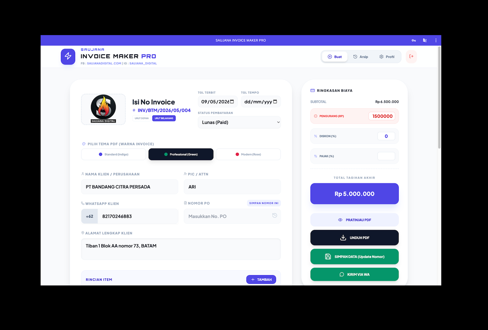 Corporate Booking App Portfolio